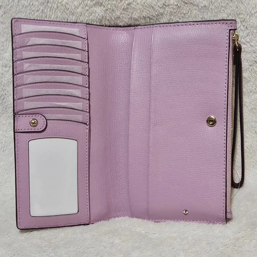 Kate Spade Purple Floral Wallet NWT